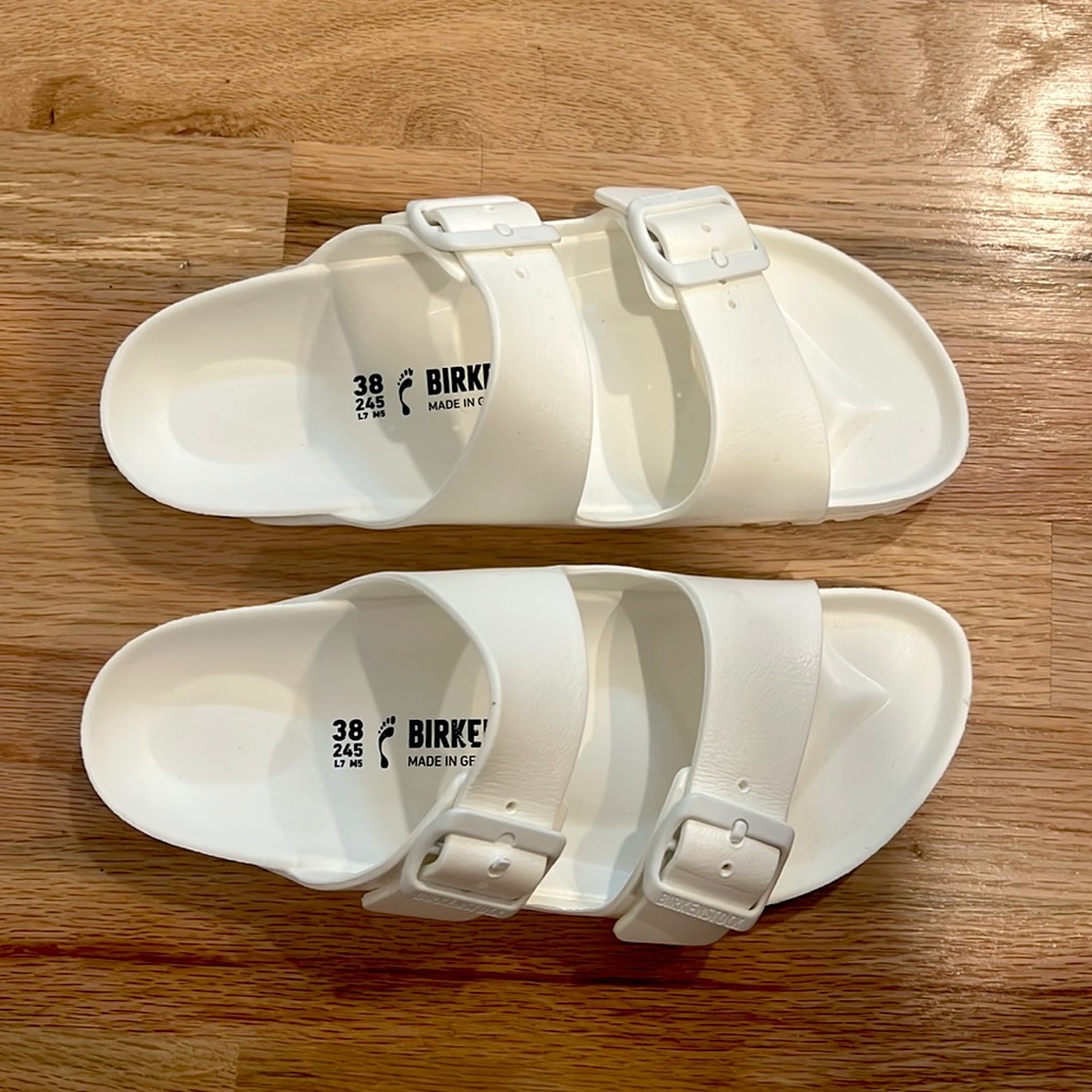 Women’s White Birkenstock Sandals
